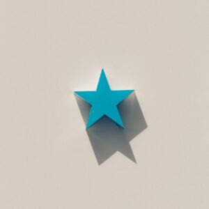 blue star illustration with white background